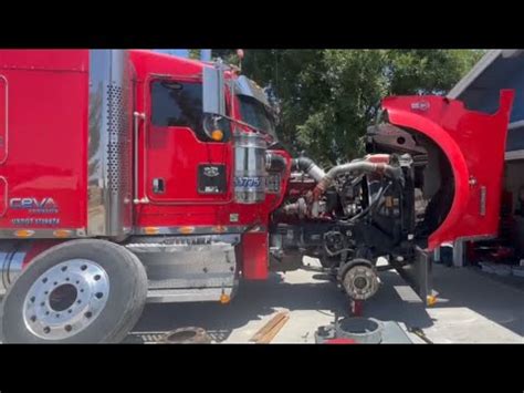 “REPLACING A STEER AXLE WHEEL SEAL ON A SEMI TRUCK”